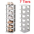 7 Tier Home Organiser Footwear Stand Shoe Rack Tall Storage Shelf Unit Cabinet